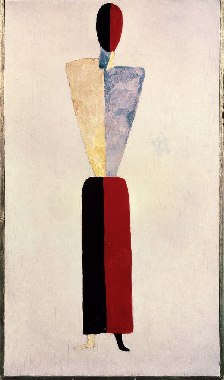 egy lány (forma fehér alapon) alkotó: Kazimir Severinovich Malevich