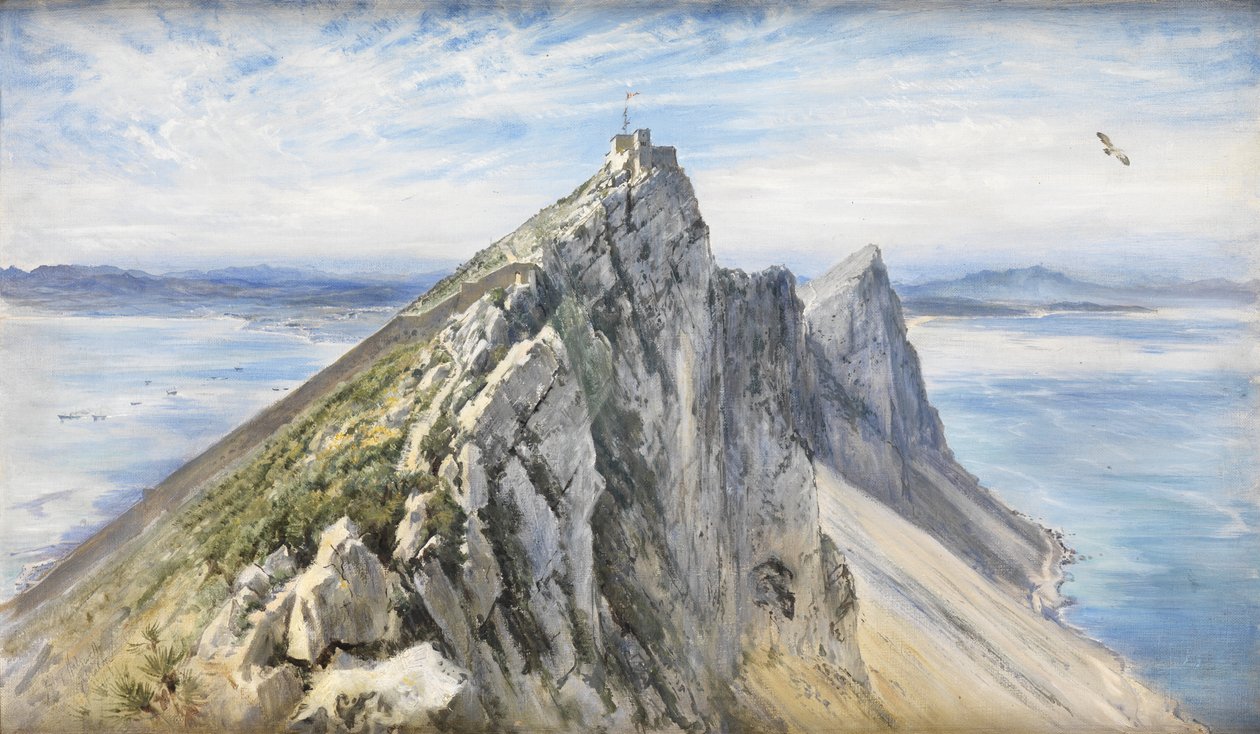 Gibraltár, a spanyol partról alkotó: Keeley Halswelle
