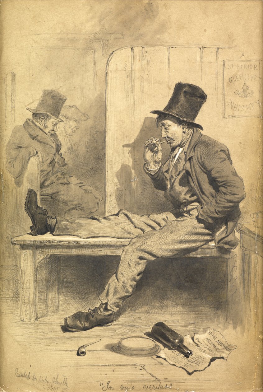 In Vino Veritas, 1855 alkotó: Keeley Halswelle