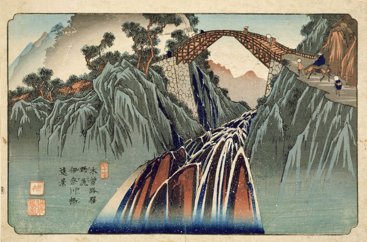 Inagawa b Ri d Gea t Nojiri (Nojiri Inagawa Bridge circle) Fu b. Whey Proposal d Curse Degree által, 1830-as évek alkotó: Keisai Eisen