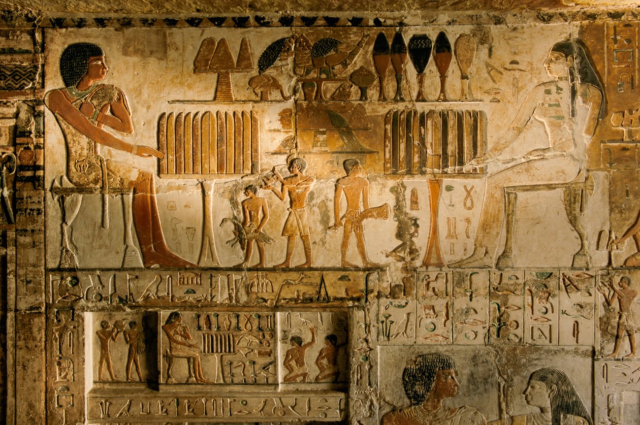 Egyiptom; Régészet; Óbirodalom; Szakkara; Múmia; Nefer; Sír, 5. dinasztia alkotó: Kenneth Garrett