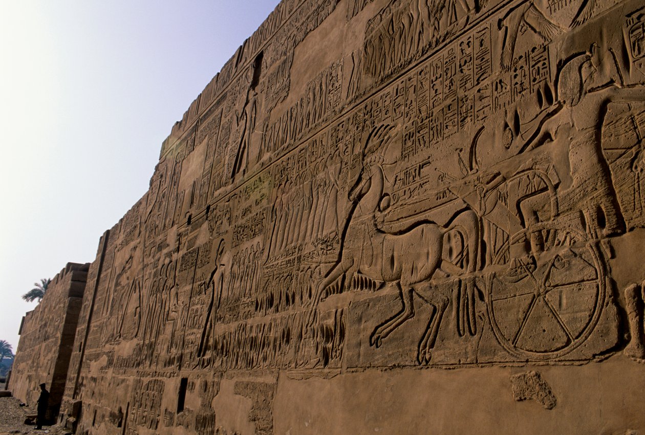 Egyiptom; mm6741; Qadeshi csata, II. Ramszesz, Karnaki templom, 2001 (fénykép) alkotó: Kenneth Garrett