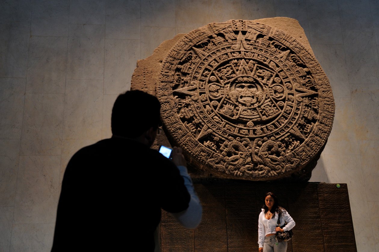 Greatest Aztecs, MM7677, NMAH, Mexikóváros, Mexikó, Calendar Stone, Aztec, National M..., 2008 (fénykép) alkotó: Kenneth Garrett