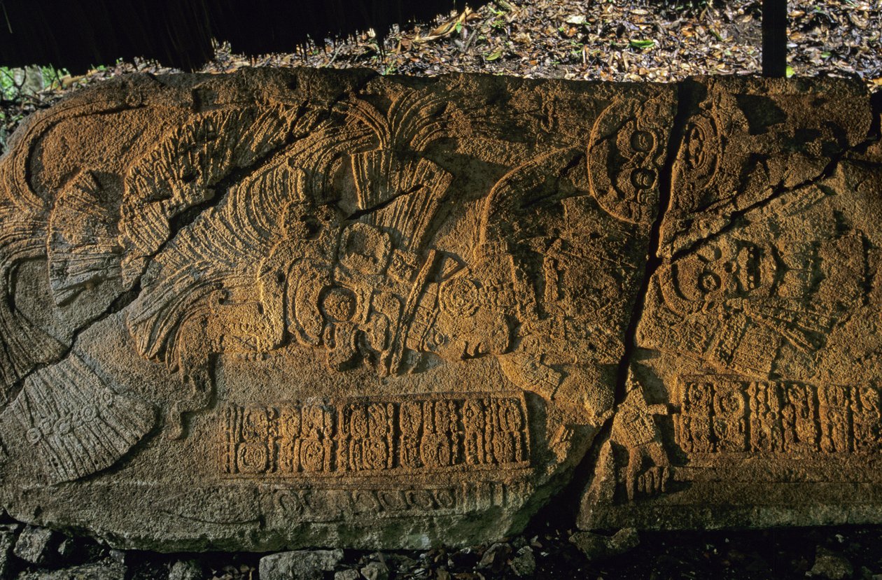 Guatemala; Maya; Aguateca, Kőemlékmű Tan Te