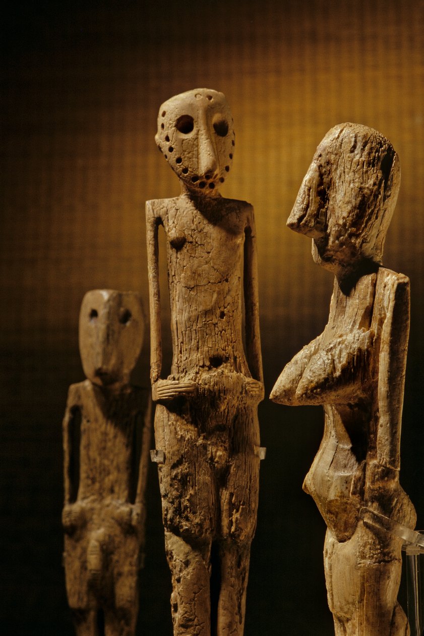 Víziló és elefánt elefántcsont figurák, 2 láb magas, Beersheba völgyéből, formás figurák... alkotó: Kenneth Garrett
