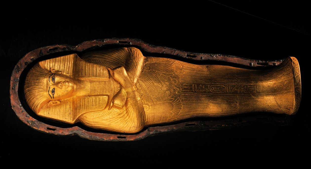 Csecsemőkoporsó Tutanhamon sírjában; 18. dinasztia; Újbirodalom; Egyiptomi Múzeum;..., 2009 (fénykép) alkotó: Kenneth Garrett