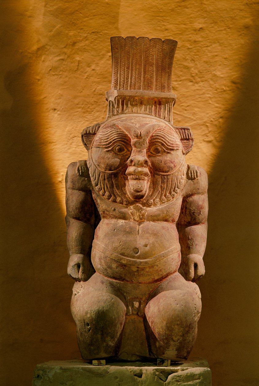 Bes isten mészkőszobra, késő időszak, 2002 (fotó) alkotó: Kenneth Garrett