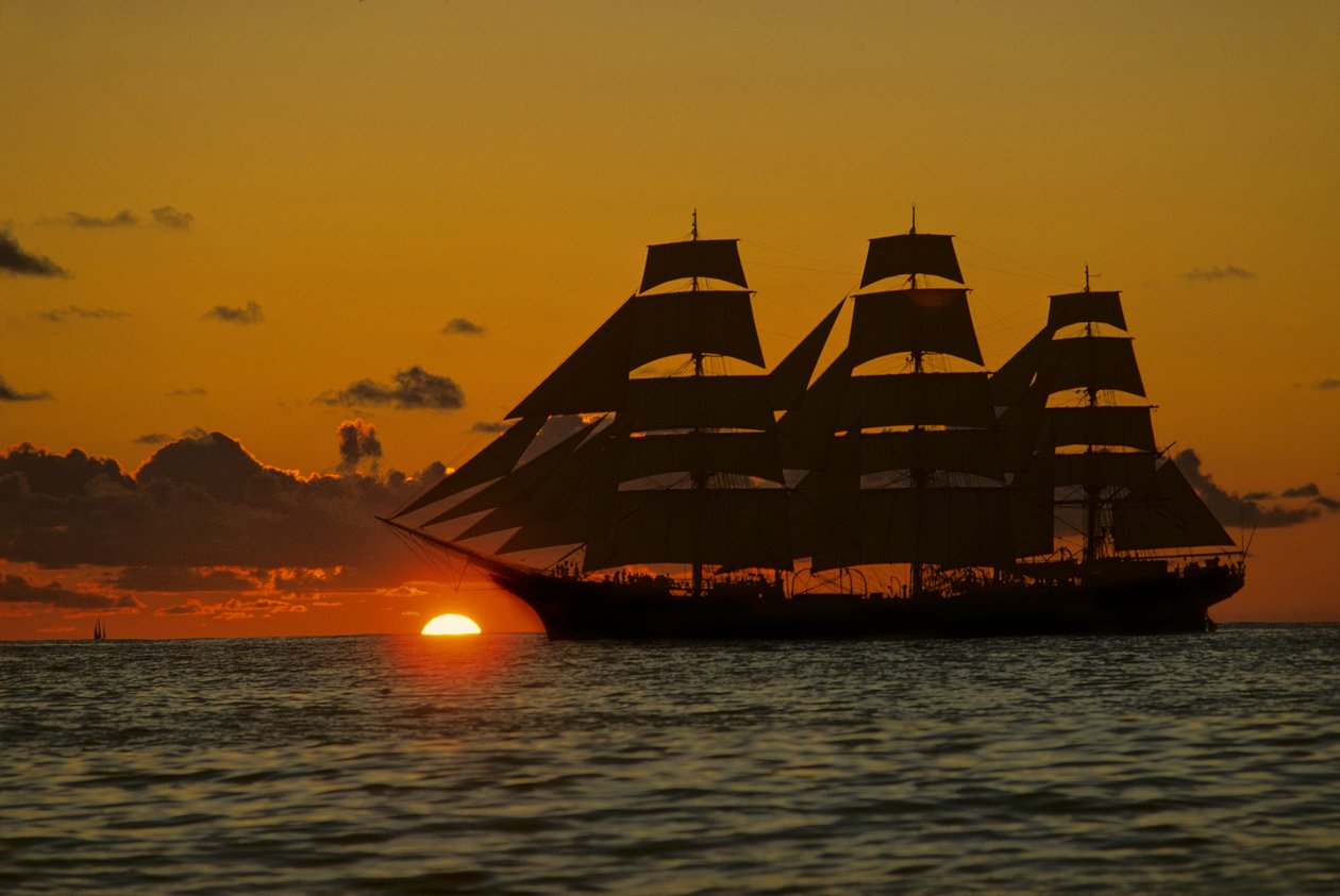 Square Rigger; Dar Pormorza,Sail race, Operation Sail Tall Ships; Sail Training Assoc... alkotó: Kenneth Garrett