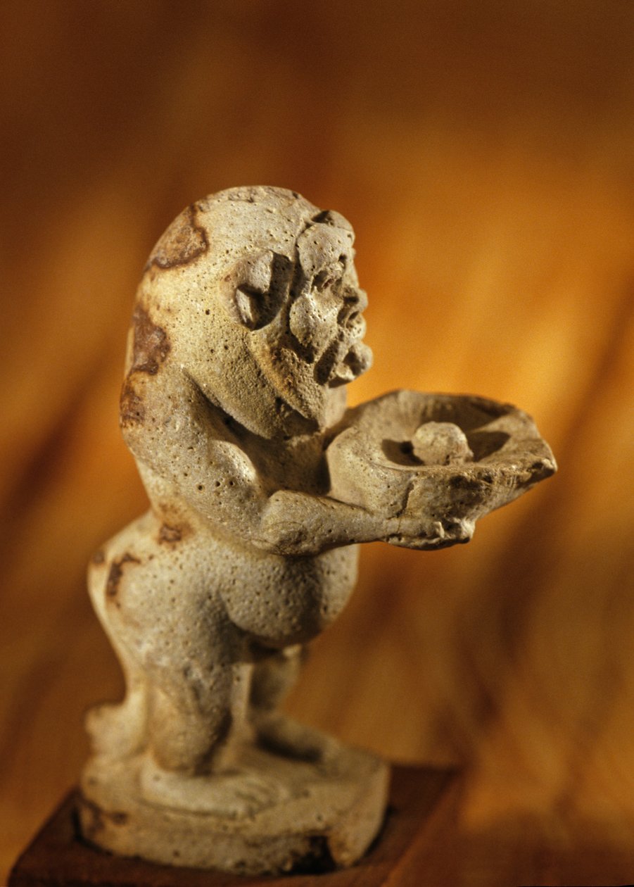 Bes isten alakú, nem ékszeres edény; Tutanhamon vagy Akhenaten uralkodása, 2009 (fotó) alkotó: Kenneth Garrett