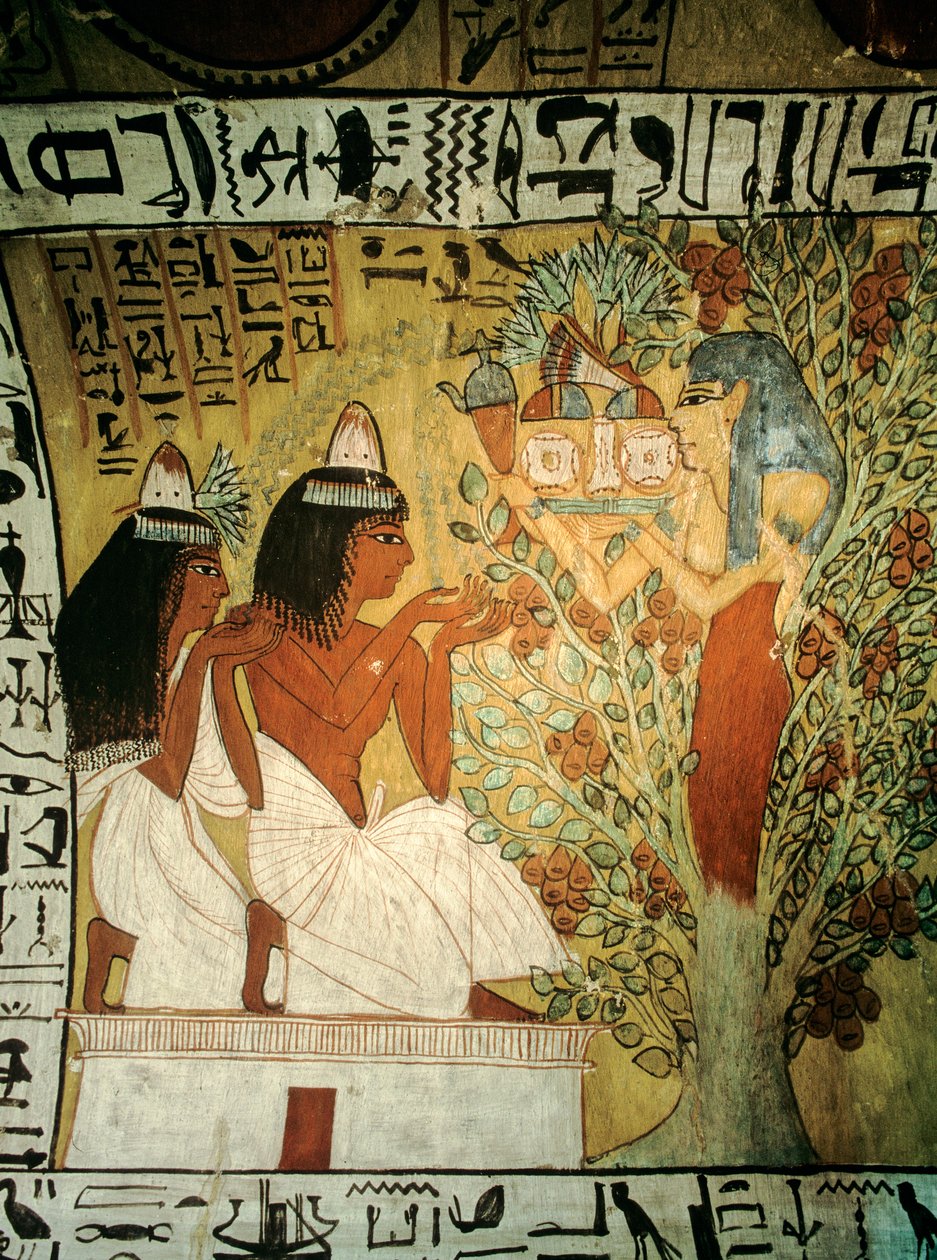 A Királyok Völgye művész Sennedjem és felesége imádják Hathor istennőjét a..., 2009 (fotó) alkotó: Kenneth Garrett