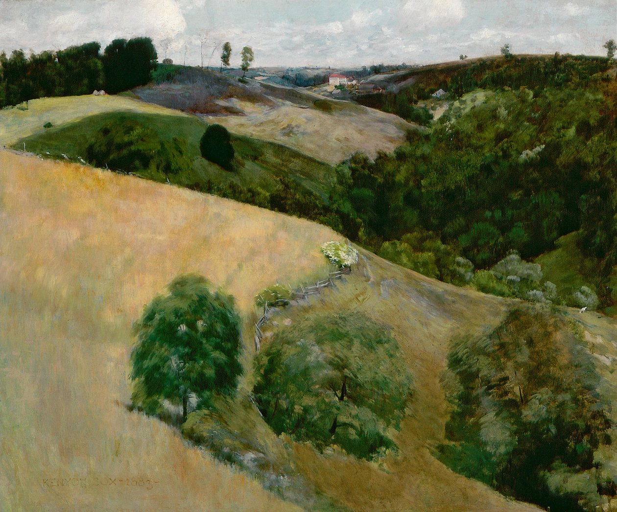 Repülő árnyak, 1883 alkotó: Kenyon Cox