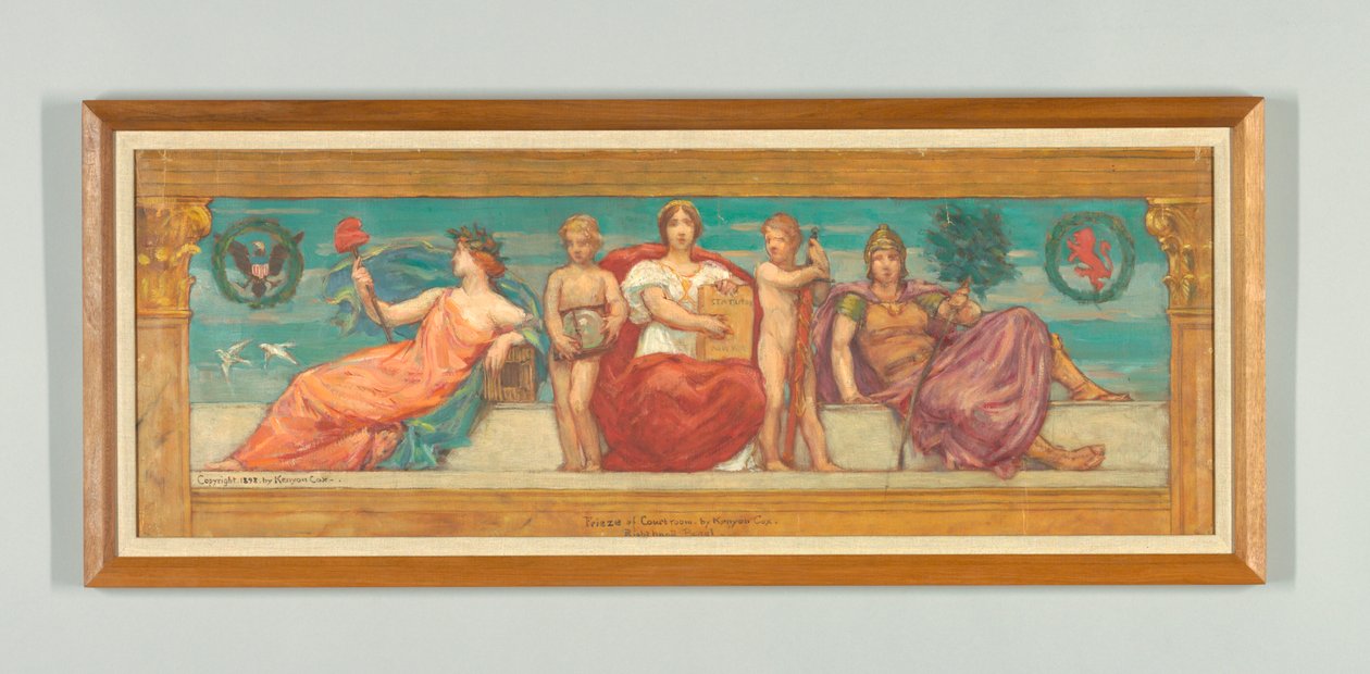 The Statute Law, Tanulmány a "The Reign of Law" jobb oldali paneljéhez, Frieze a New York-i Fellebbviteli Bíróság számára alkotó: Kenyon Cox