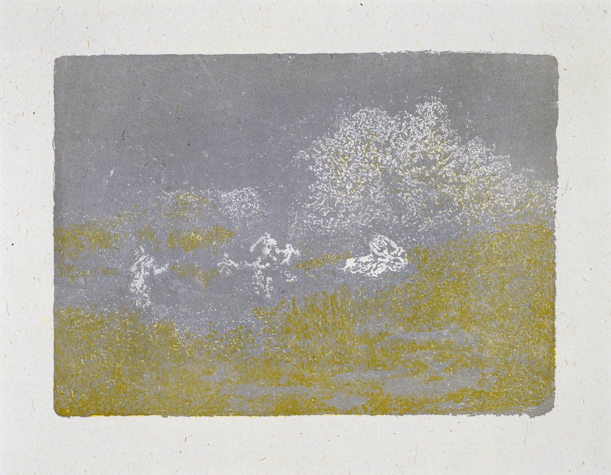 Femme dans le compagne (Nők a vidéken), 1900 (színes litográfia) alkotó: Ker Xavier Roussel