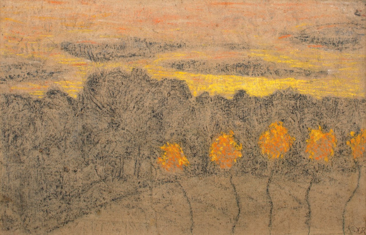 Táj sárga fákkal, 1893-1895. alkotó: Ker Xavier Roussel