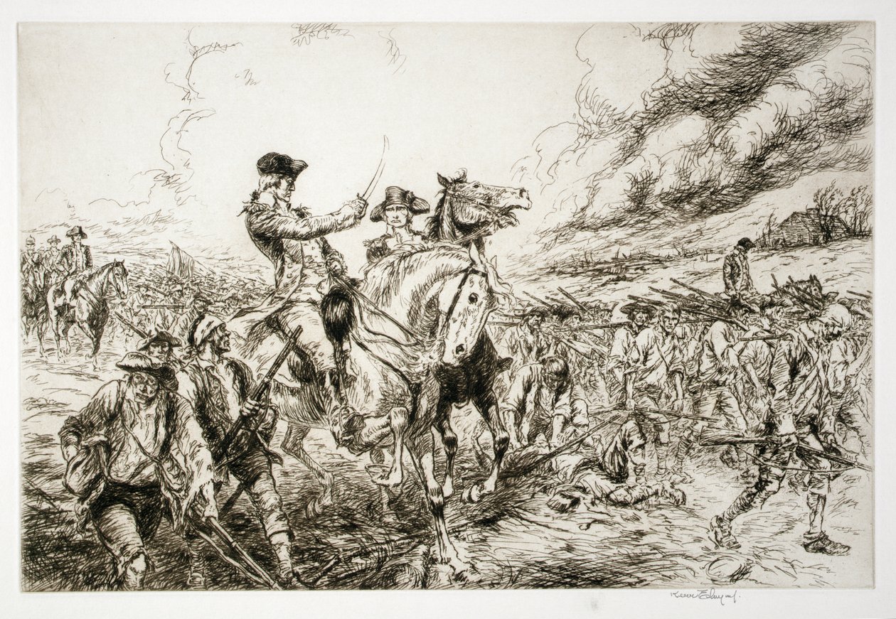 George Washington Valley Forge-ban alkotó: Kerr Eby