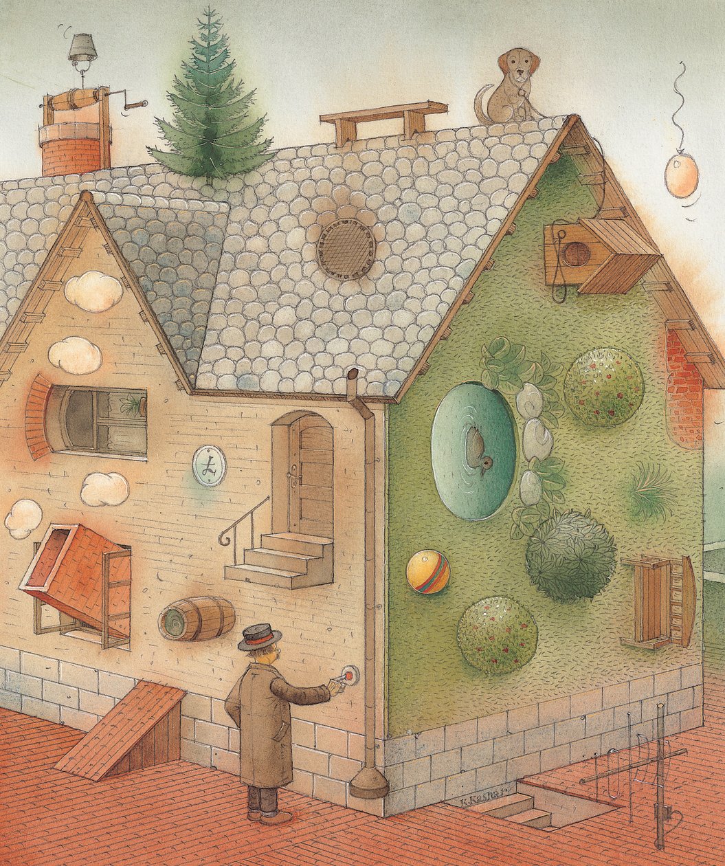 Fekete nap, 2005 (wc papíron) alkotó: Kestutis Kasparavicius