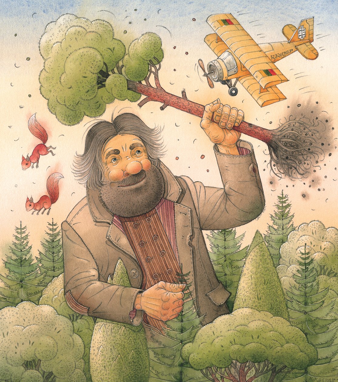 Óriás, 2006 (wc papíron) alkotó: Kestutis Kasparavicius