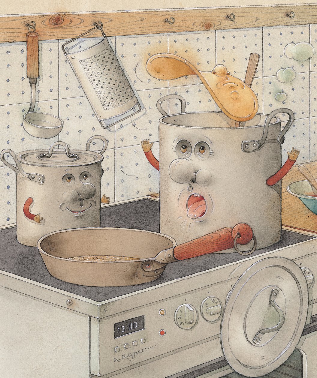 A konyhában, 2003 (wc papíron) alkotó: Kestutis Kasparavicius