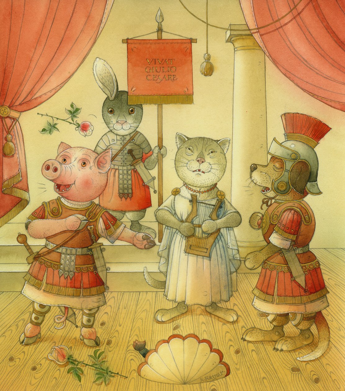 Operaénekesek, 2006 (wc papíron) alkotó: Kestutis Kasparavicius