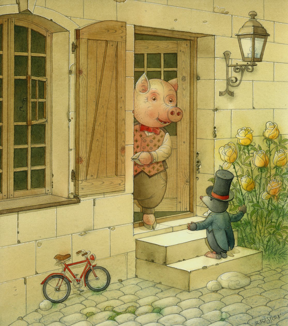 Pig Singer, 2006 (wc papíron) alkotó: Kestutis Kasparavicius