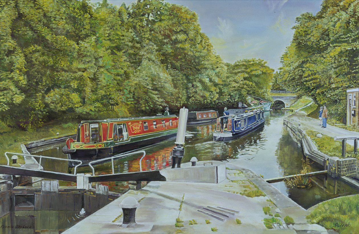 Knowle top zár, 2003 alkotó: Kevin Guild of Railway Artist Parrish