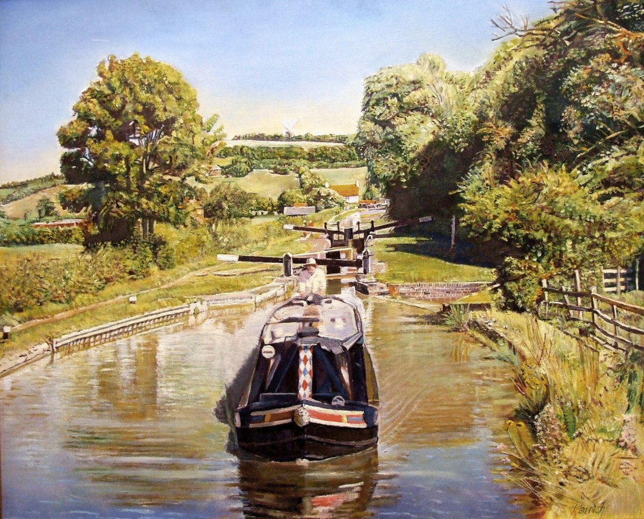 Napton felső zár, 2008 alkotó: Kevin Guild of Railway Artist Parrish