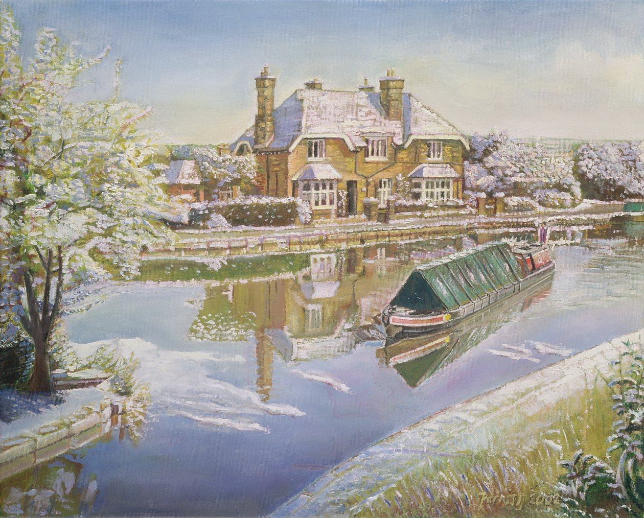 Norton Junction, 2003 alkotó: Kevin Guild of Railway Artist Parrish