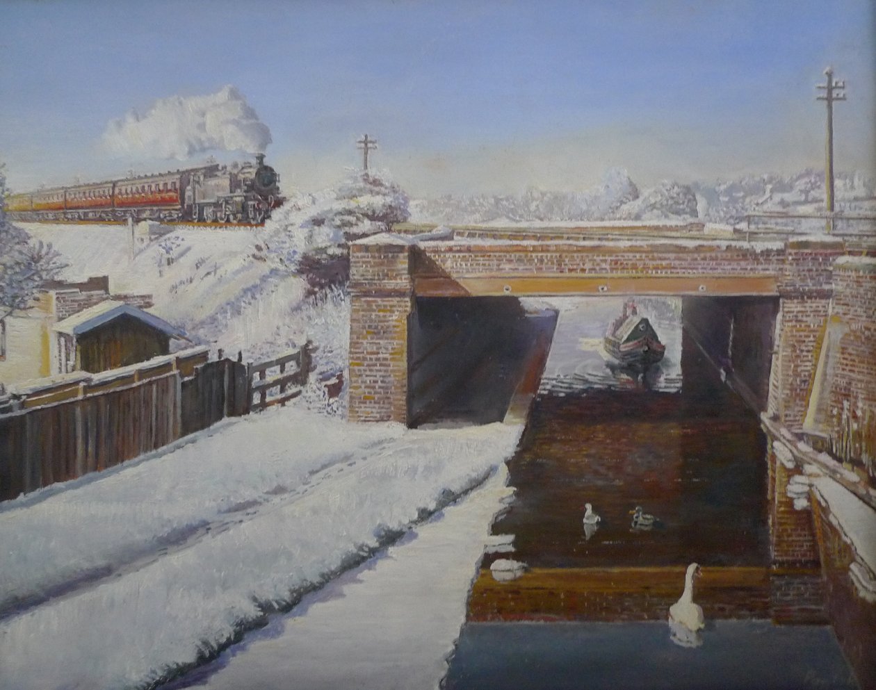 A Grand Union szerte, 2008 alkotó: Kevin Guild of Railway Artist Parrish