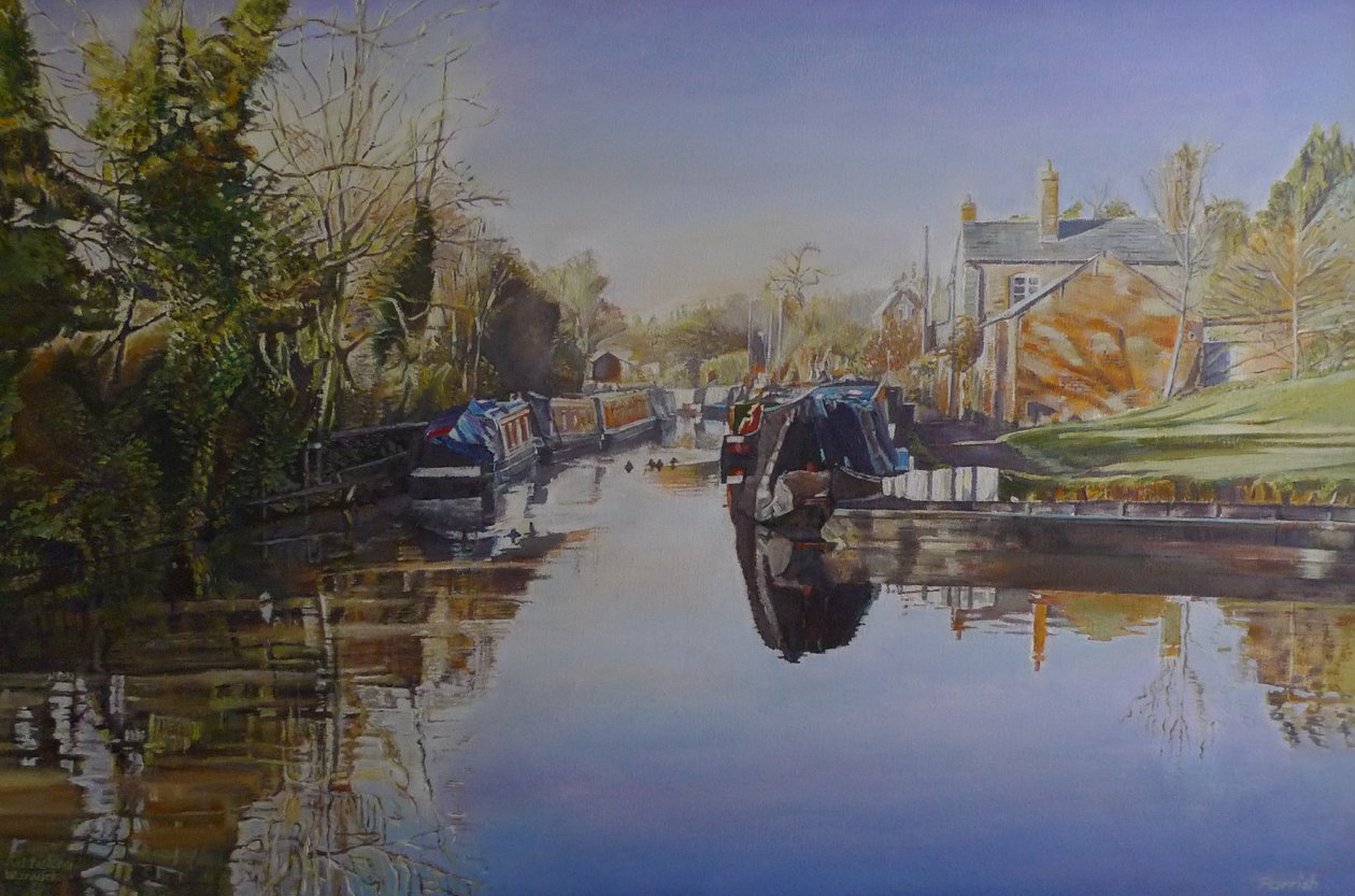 Saltisford Arm, Warwick, 2003 alkotó: Kevin Guild of Railway Artist Parrish