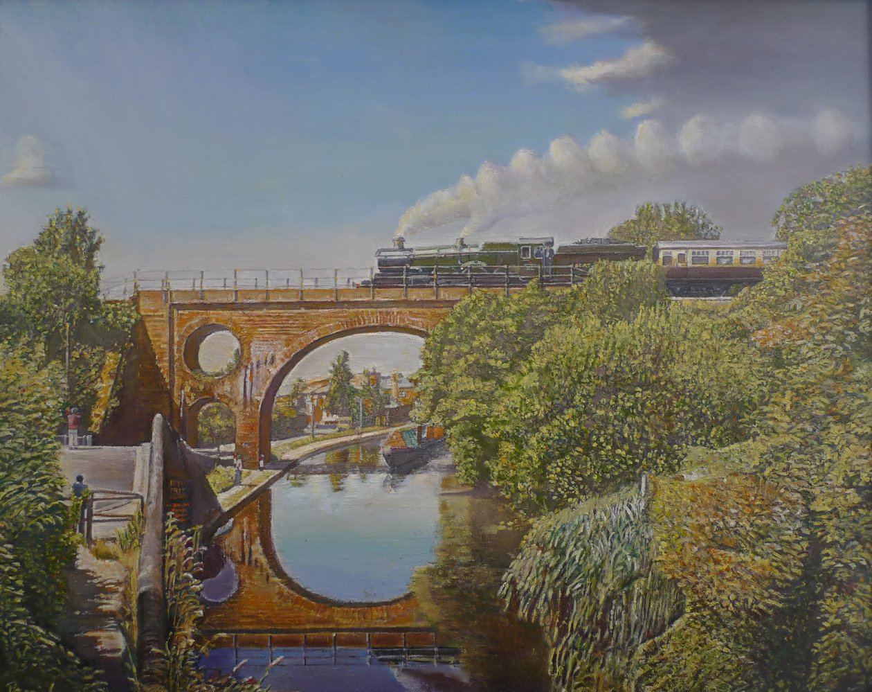 Vonatátkelőhely, 2008 alkotó: Kevin Guild of Railway Artist Parrish