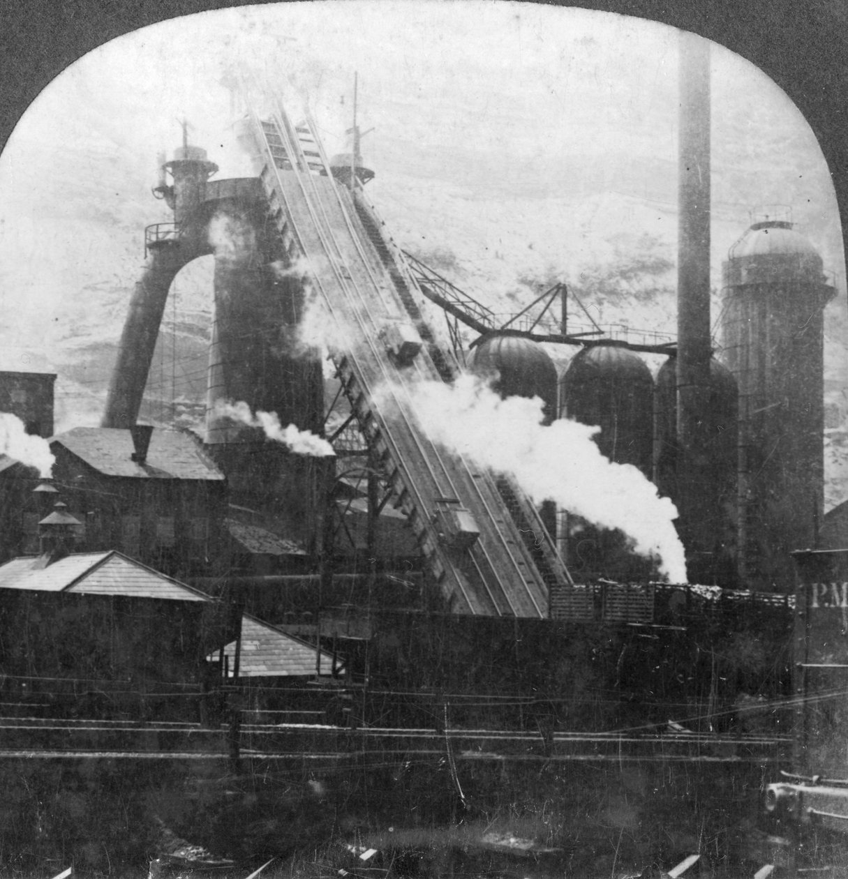 Nagyolvasztó, Pittsburgh, Pennsylvania, USA, XX. század eleje alkotó: Keystone View Company