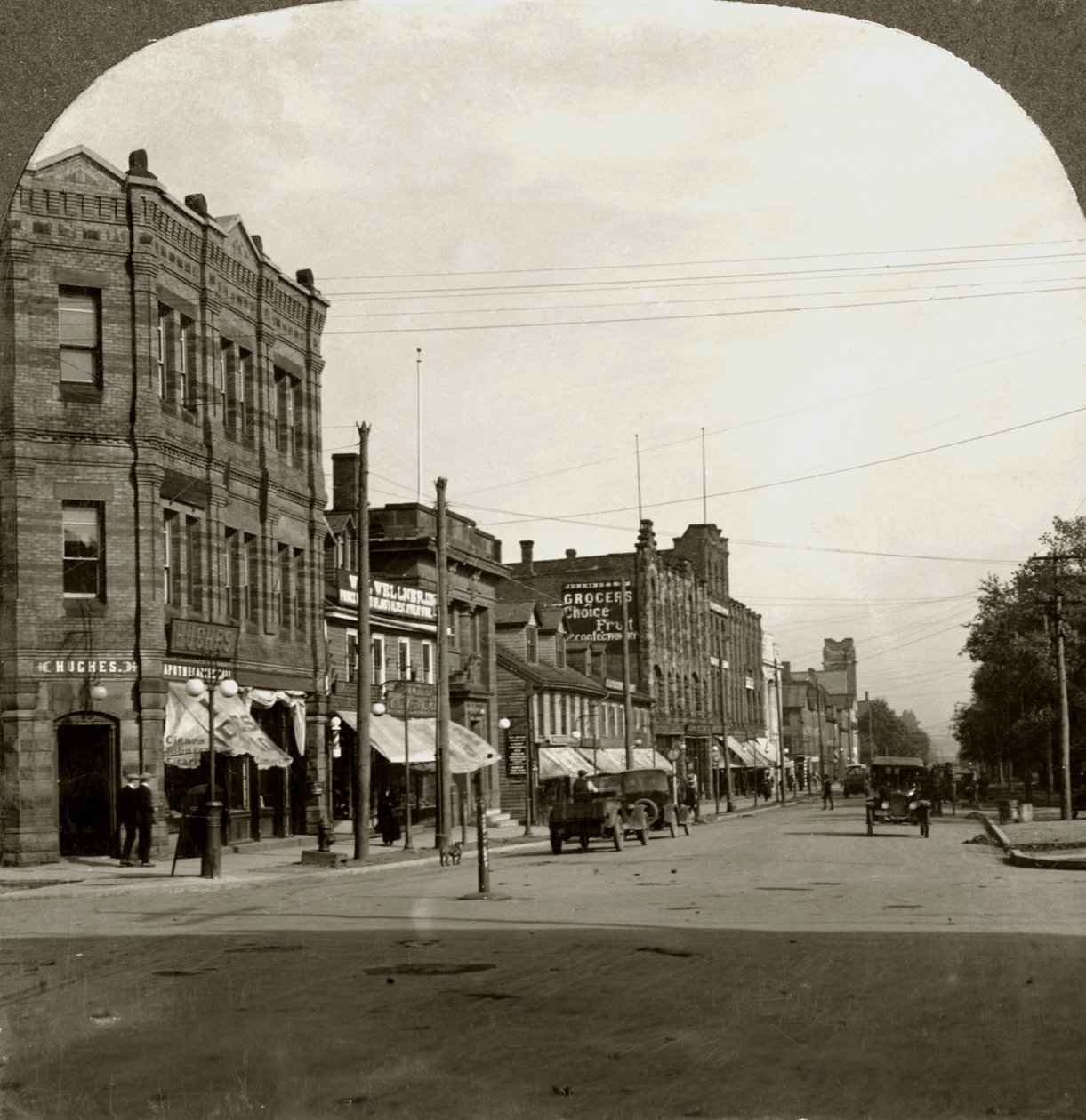 Grafton Street, Charlottetown, Prince Edward Island, Kanada, XX. század eleje. alkotó: Keystone View Company