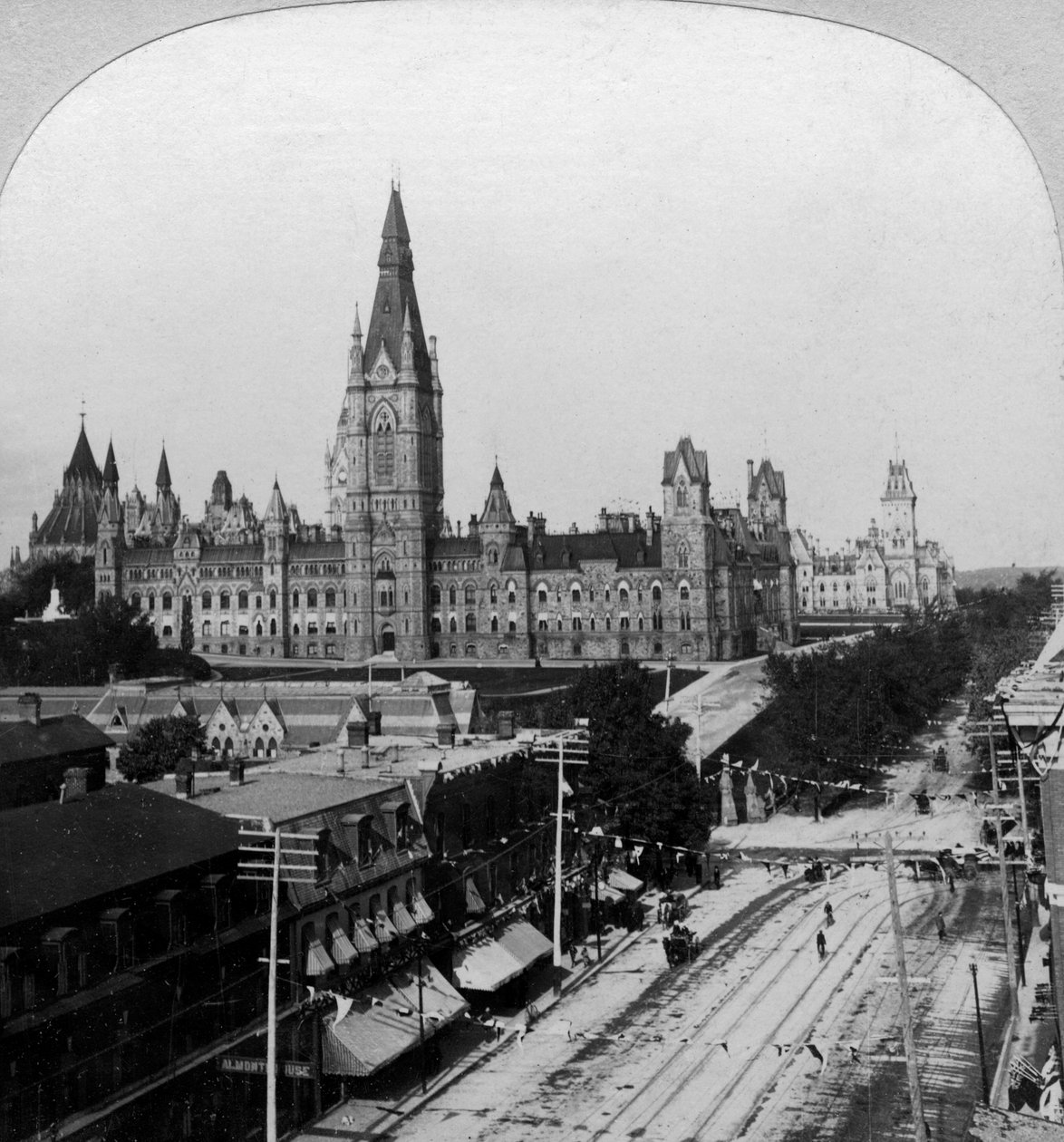 Houses of Parliament, Ottawa, Ontario, Kanada. alkotó: Keystone View Company
