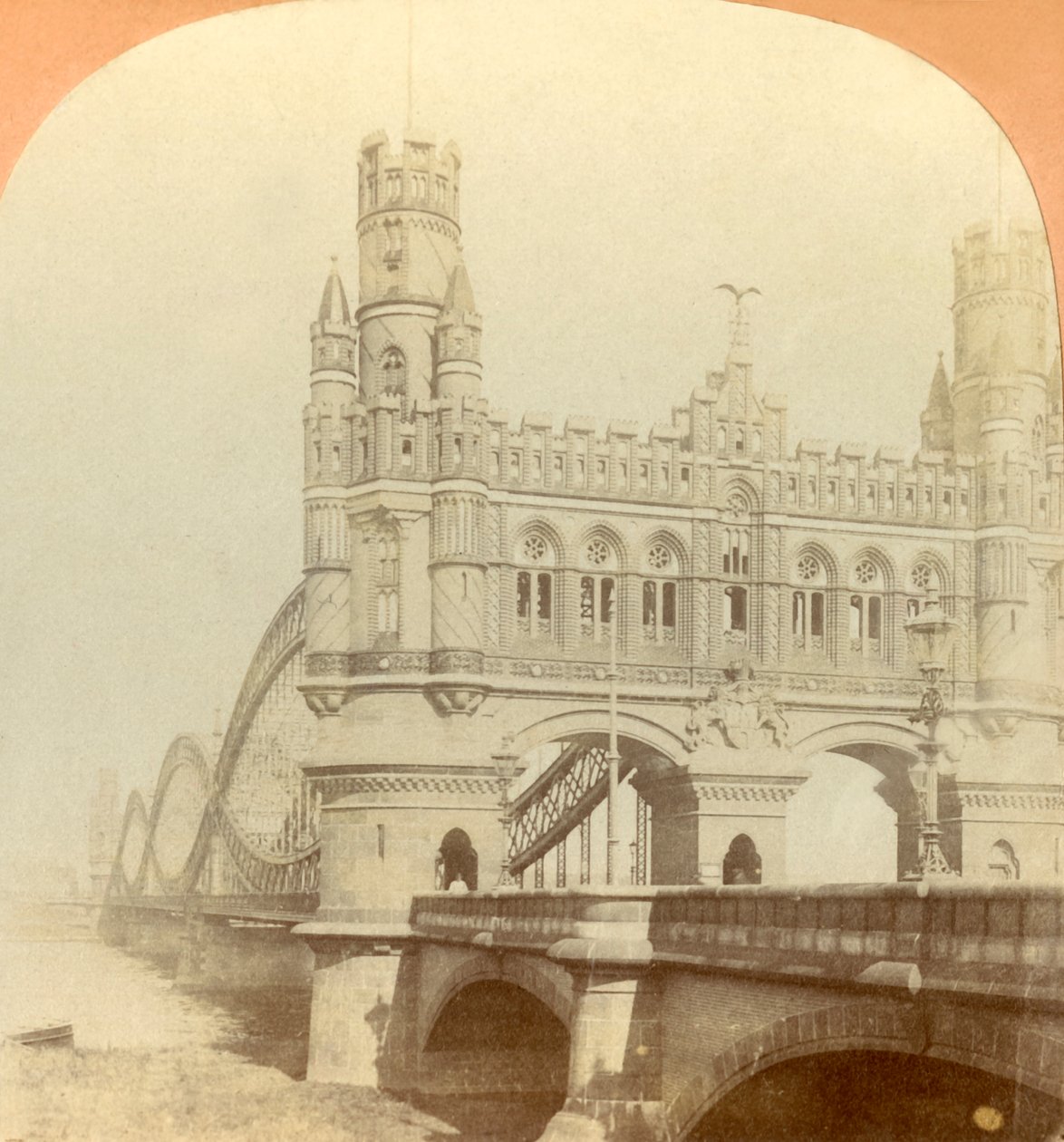 Kaiser Bridge, Hamburg, Németország, 1896. alkotó: Keystone View Company
