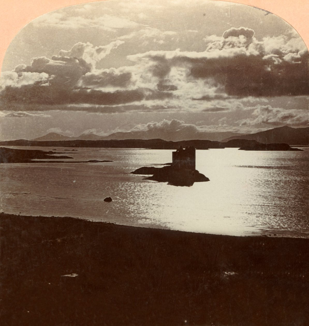 Loch Lomond, Moonlight, Skócia, 1900. alkotó: Keystone View Company
