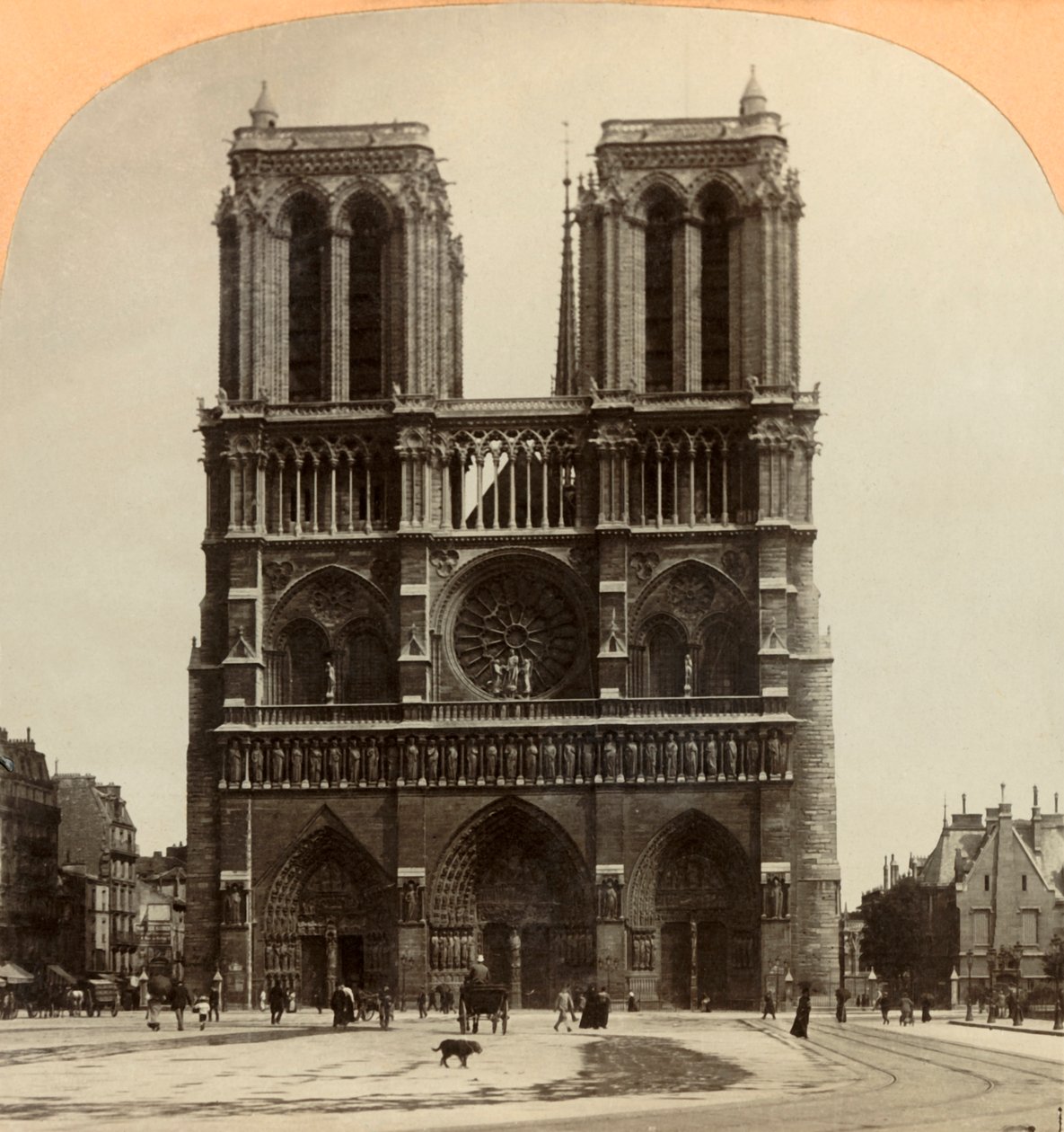 Notre Dame, Párizs, Franciaország, 1897. alkotó: Keystone View Company