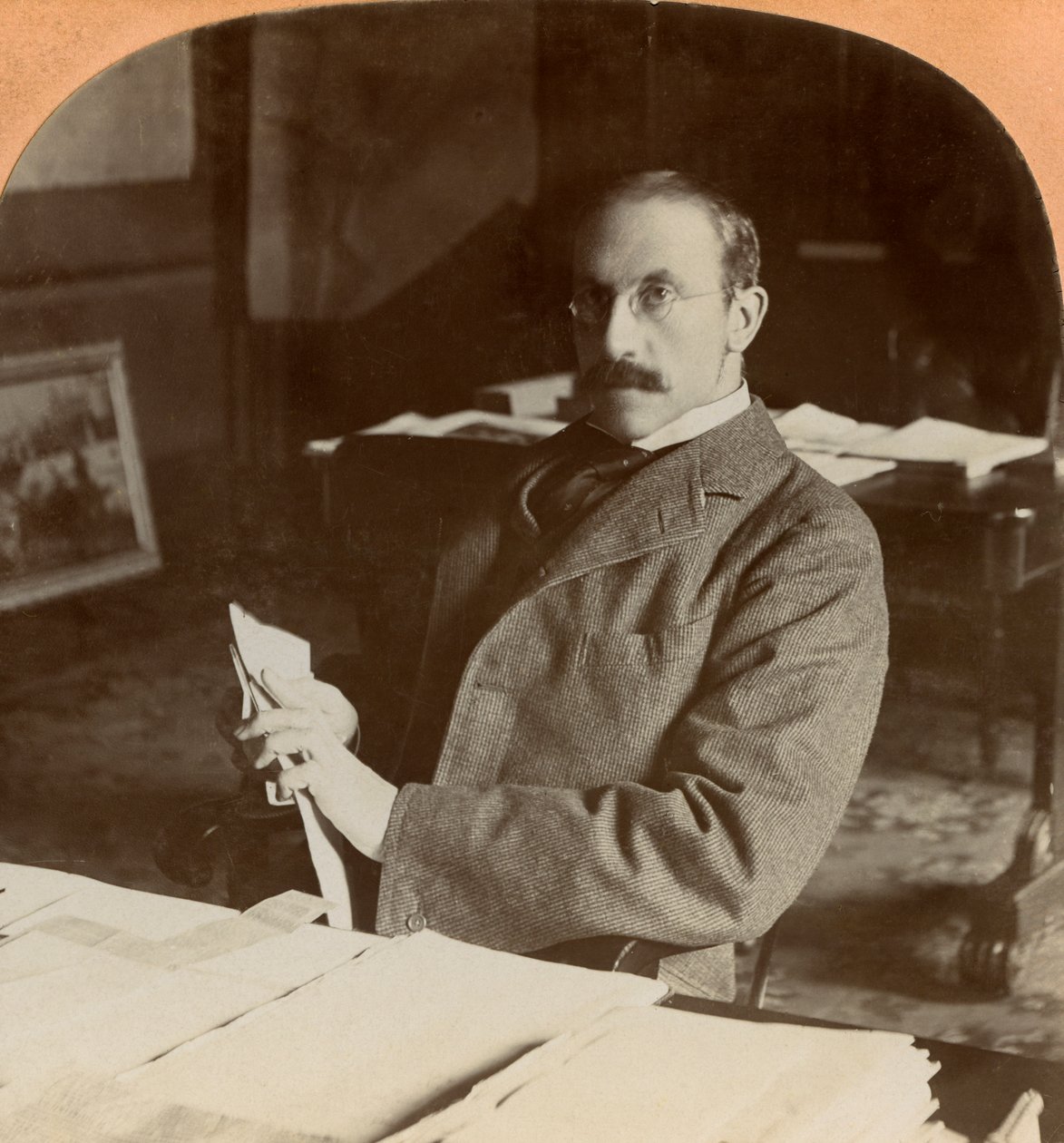 Sir Alfred Milner, brit államférfi, 1900. alkotó: Keystone View Company