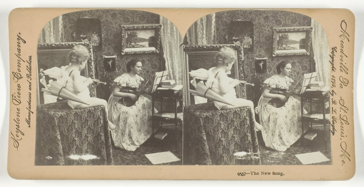 Az új dal, 1899. alkotó: Keystone View Company