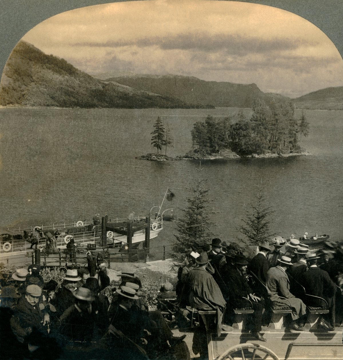 Utazás a Trossachok elbűvölő országában, Skóciában, 1902. alkotó: Keystone View Company