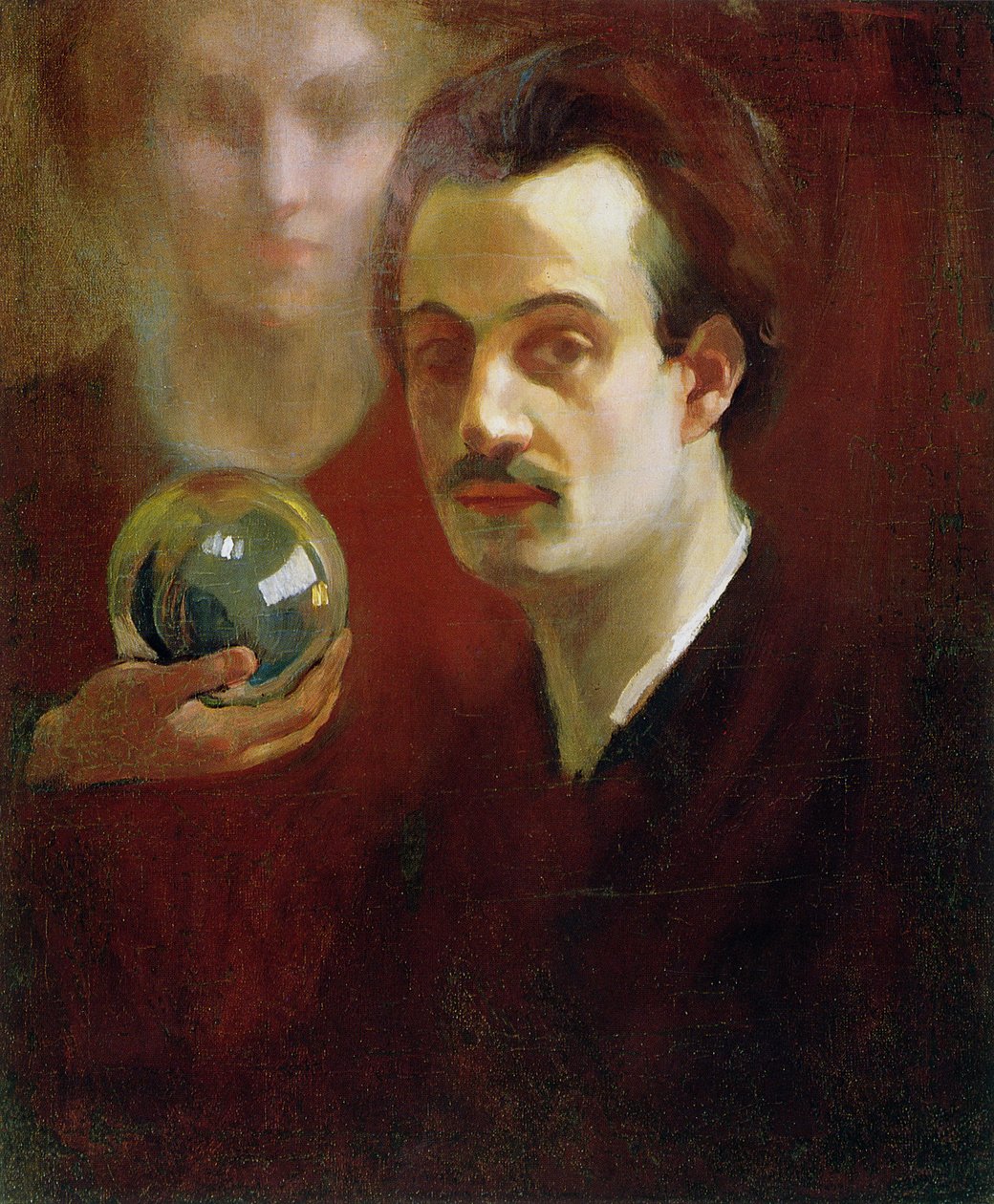 Önarckép és múzsa, 1911 alkotó: Khalil Gibran