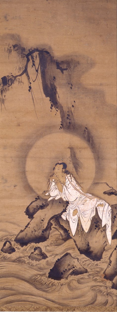 Kannon (Avalokitesvara) fehér köntösben alkotó: Kichizan Mincho