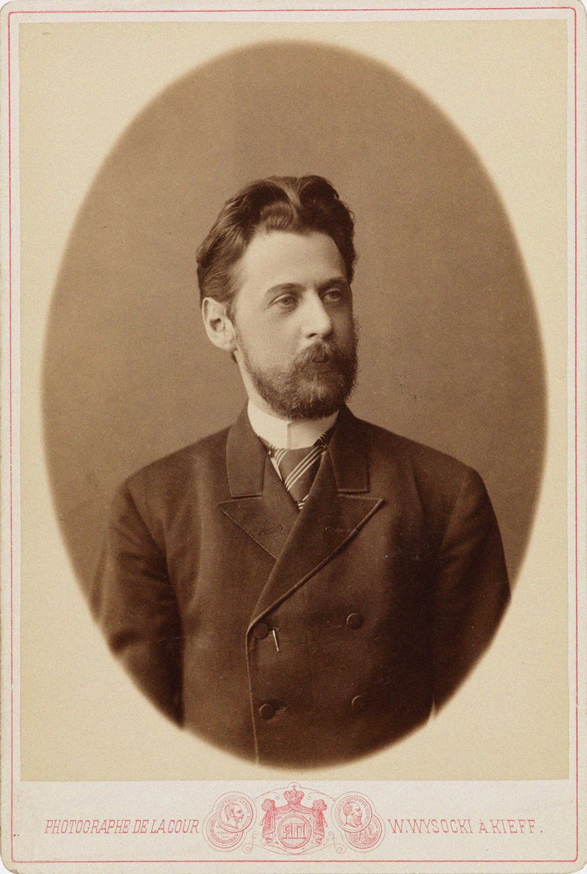 Innokenty Annensky költő portréja 1856-1909, c. 1890. alkotó: Kiev . Photo studio V. Vysotsky