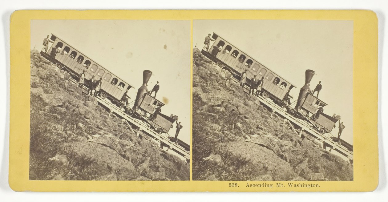 Ascending Mt. Washington, 185575. Alkotók: Kilburn Brothers, BW Kilburn. alkotó: Kilburn Brothers, BW Kilburn