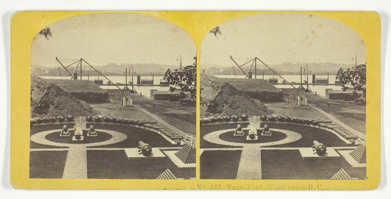 Navy Yard, Washington D.C., 185575. Alkotók: Kilburn Brothers, BW Kilburn. alkotó: Kilburn Brothers, BW Kilburn