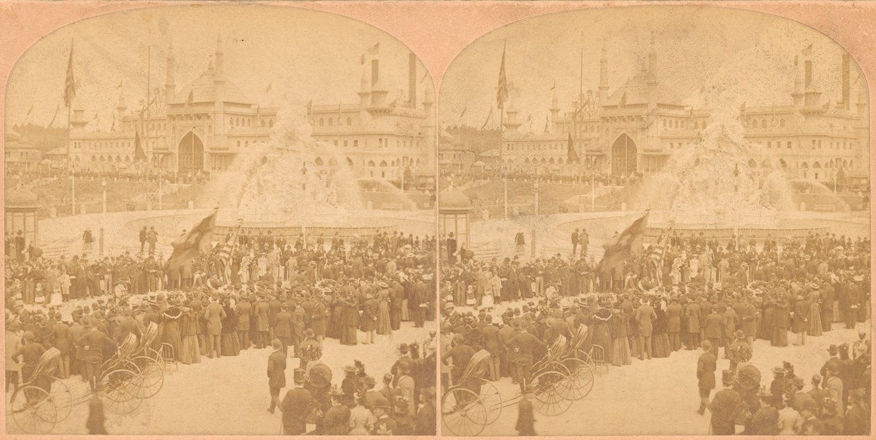 Németek napja, Kaliforniai Midwinter Exposition, 1850-1910. alkotó: Kilburn Brothers