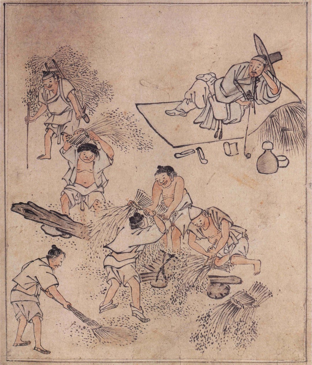 Cséplő rizs alkotó: Kim Hong Do
