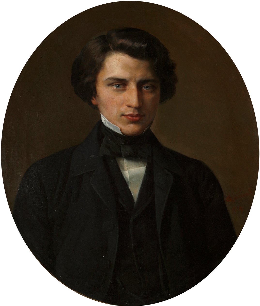 Vlagyimir Zhemchuzhnikov költő portréja, 1830-1884, 1854. alkotó: Kirill Antonovich Gorbunov