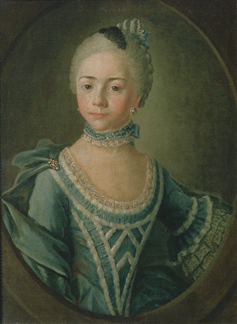 Sophie Matiuskina grófnő (1755-1796) portréja, 1763 alkotó: Kirill Inanovich Golovachevsky