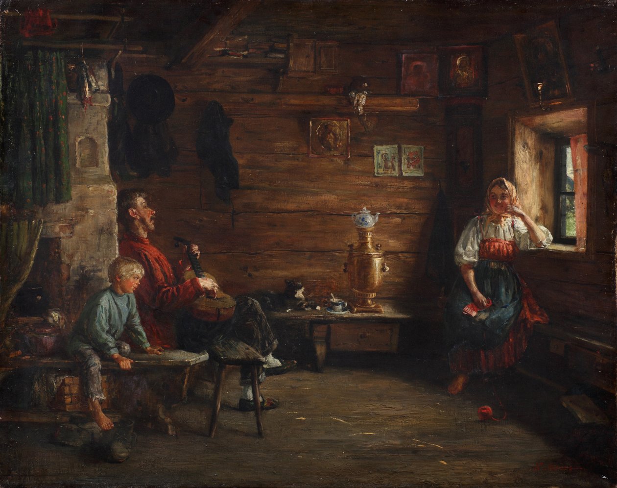 Családi idill alkotó: Kirill Vikentievich Lemoch