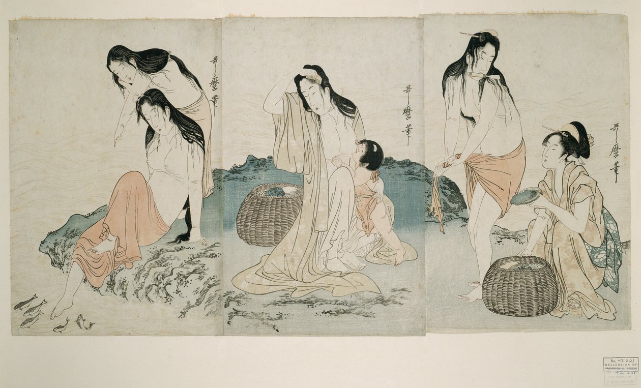 Abalone Divers alkotó: Kitagawa Utamaro